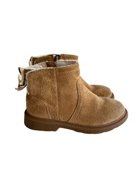 UGG Australia Chestnut Lynne Suede With Gold Star Bows Toddler Size 10